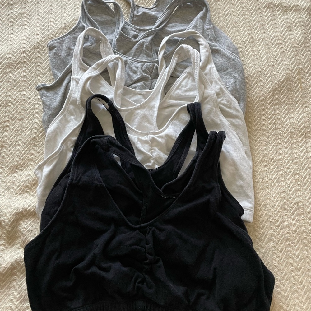 Fruit of the Loom cotton shirred front racer back sleep bras